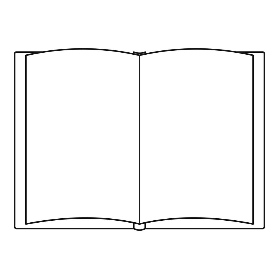 Book of tale icon, outline style. vector