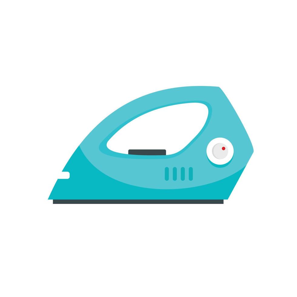 Electric iron icon, flat style vector