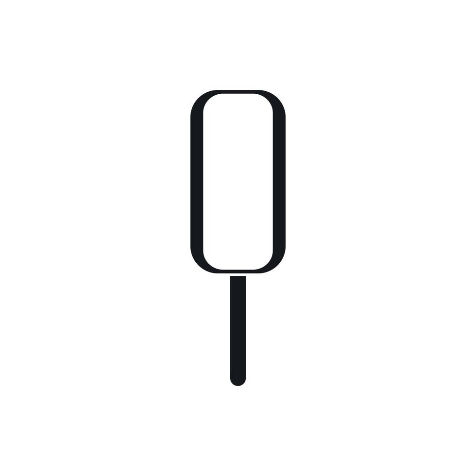 icono de helado, estilo simple vector