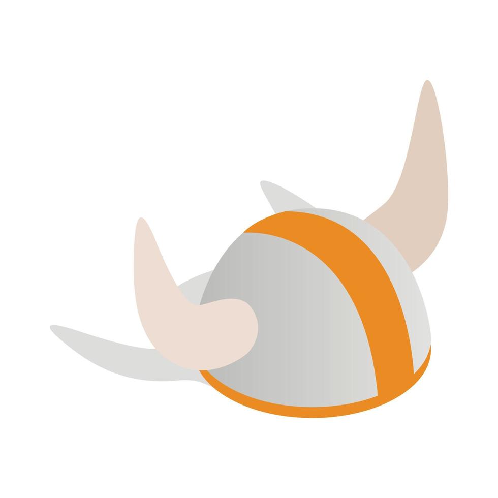 icono de casco vikingo sueco, estilo 3d isométrico vector