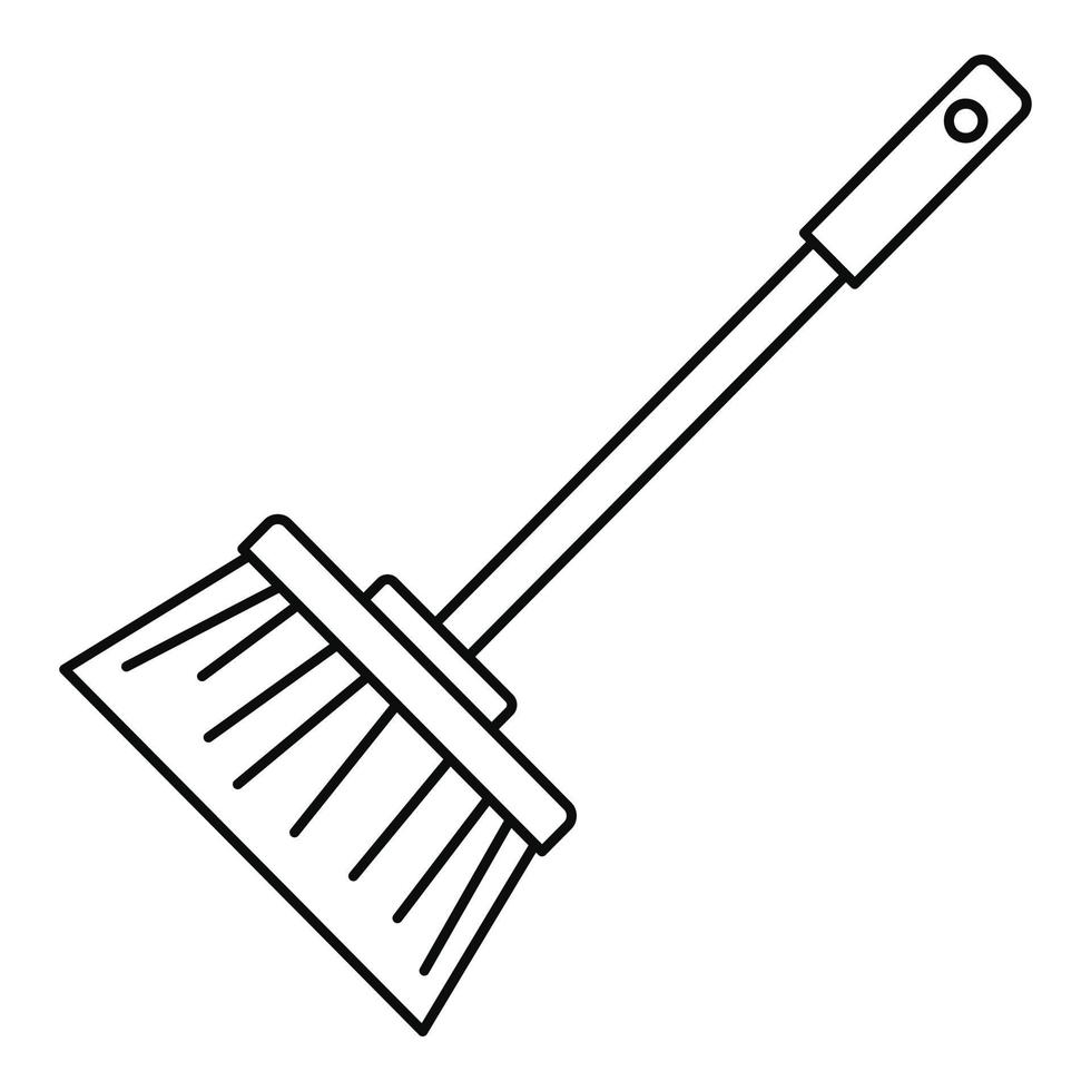 Simple Brush Contour Icon With Thin Line House Broom Technology Vector,  House, Broom, Technology PNG and Vector with Transparent Background for  Free Download