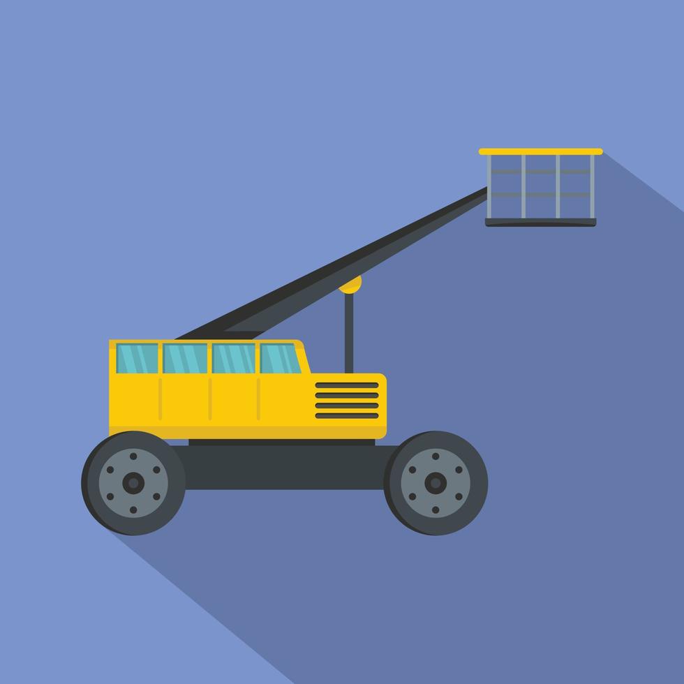 Working platform icon, flat style vector