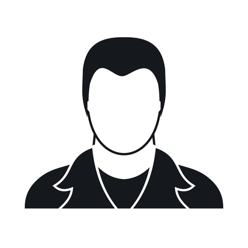 User icon, simple style vector