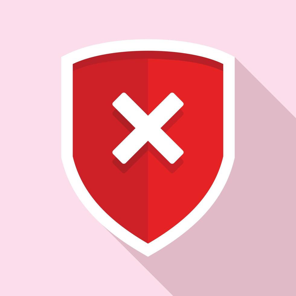 No digital secured icon, flat style vector