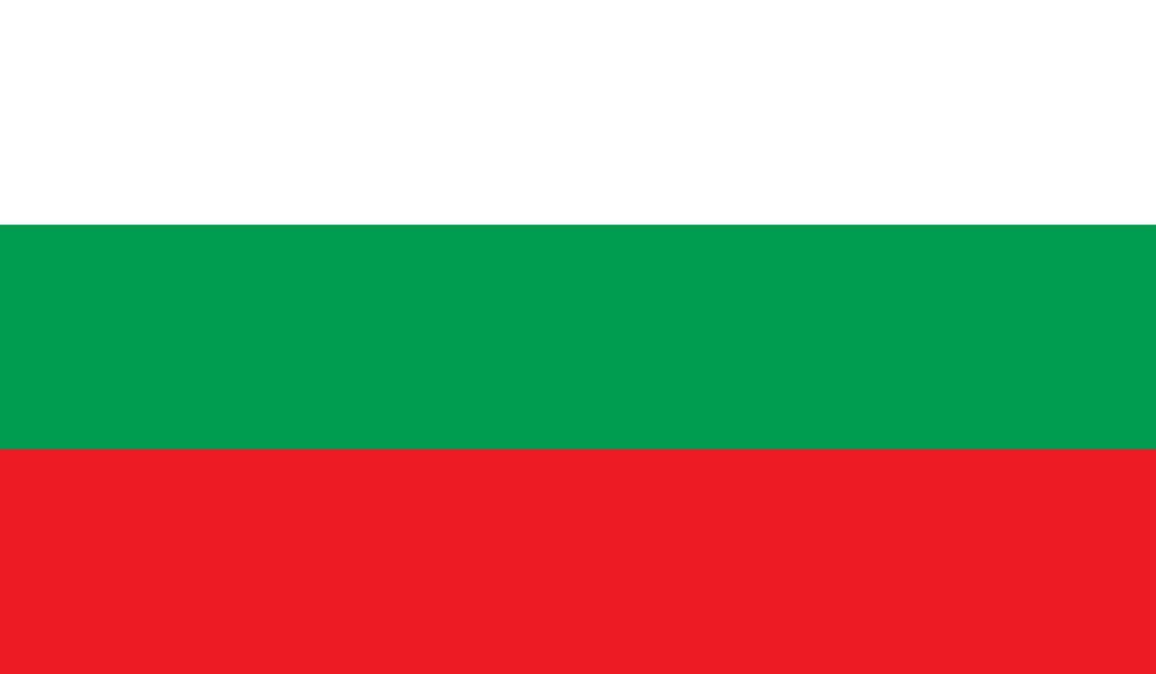 imagen de la bandera de bulgaria vector