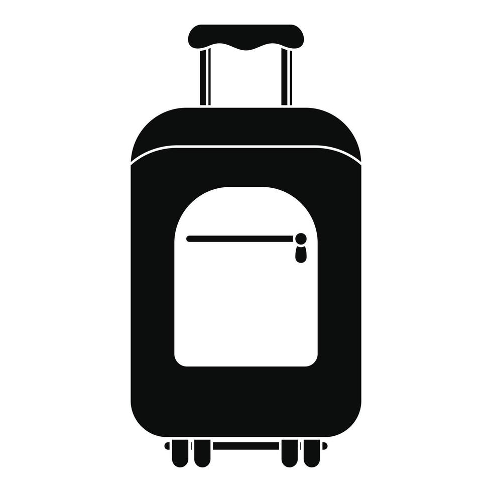 Travel summer bag icon, simple style vector