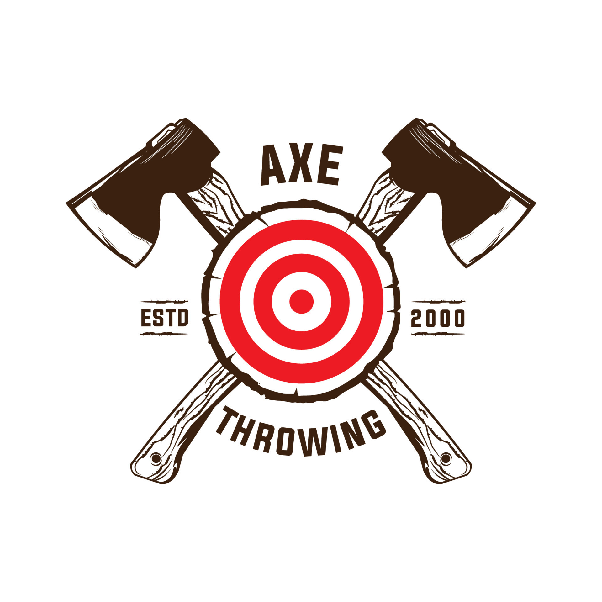 Axe Throwing In Wood Target Vector Illustration Perfect For Axe Club axe-throwing-in-wood-target-vector-illustration-perfect-for-axe-club