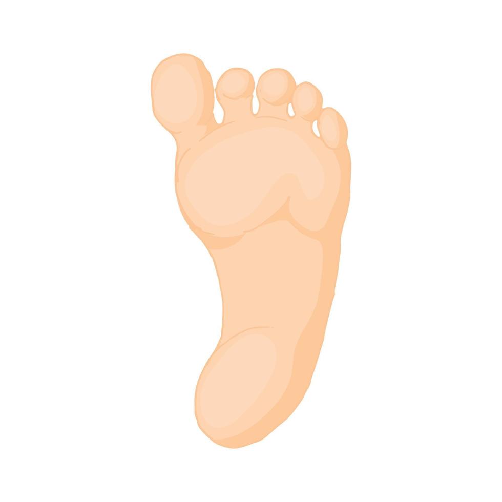 Human foot icon in cartoon style vector