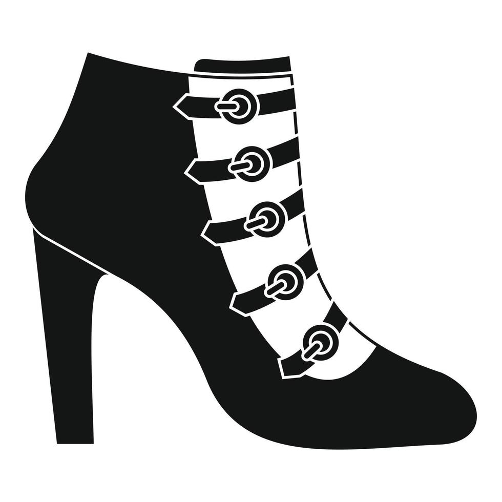 mujer zapatos icono vector simple