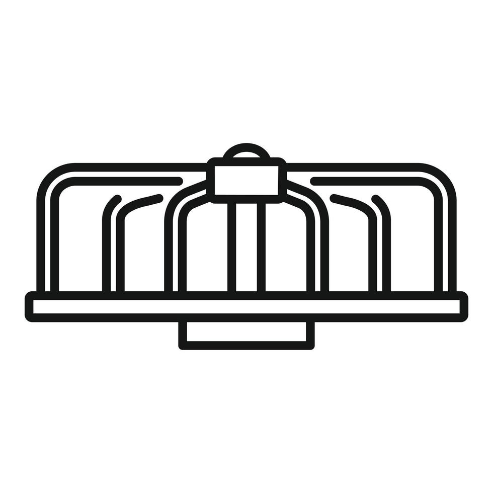 Rotation amusement kid icon, outline style vector
