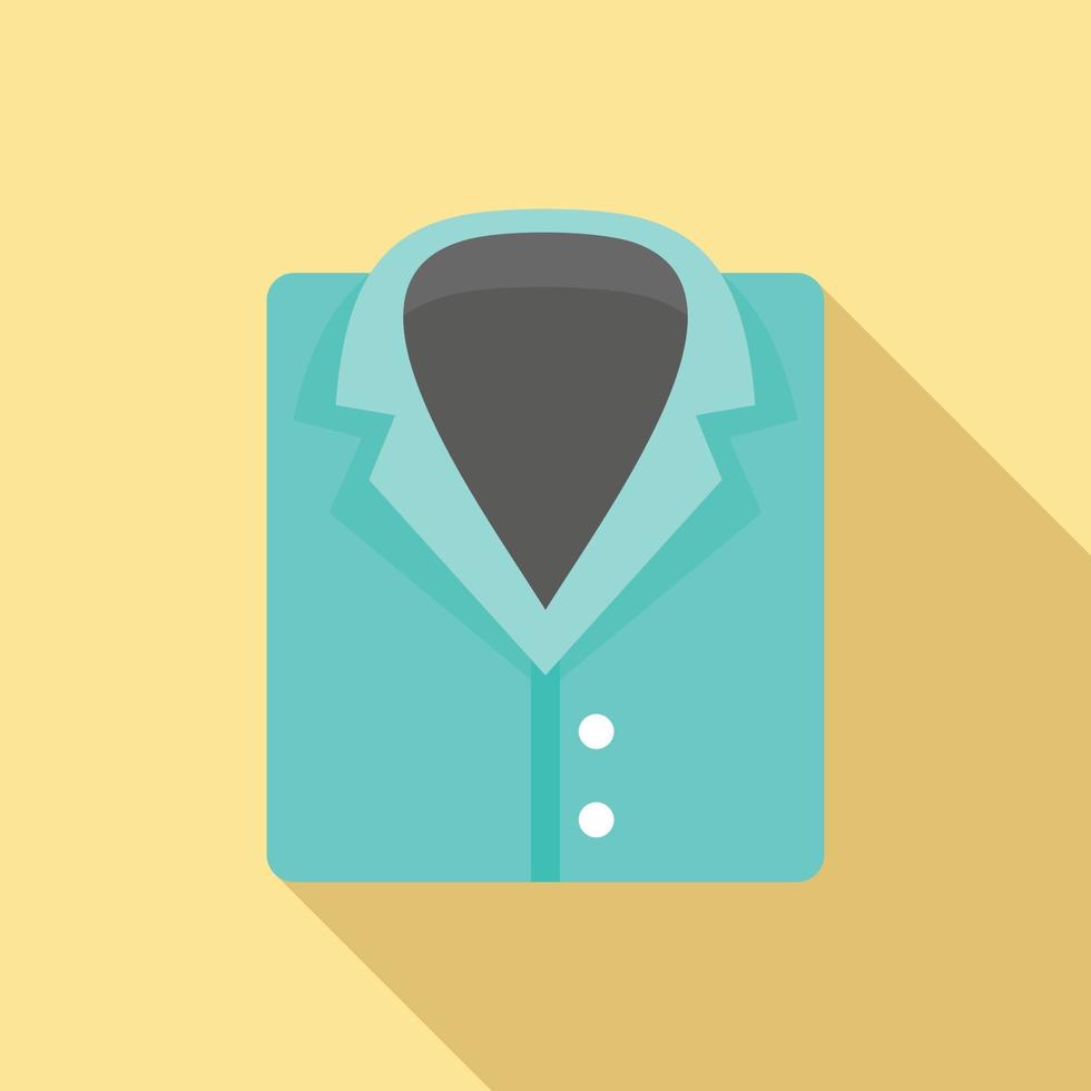 Forensic laboratory shirt icon, flat style vector