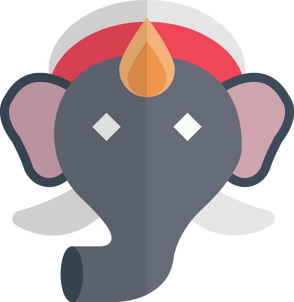 ilustración vectorial de ganesha en un fondo. símbolos de calidad premium. iconos vectoriales para concepto y diseño gráfico. vector