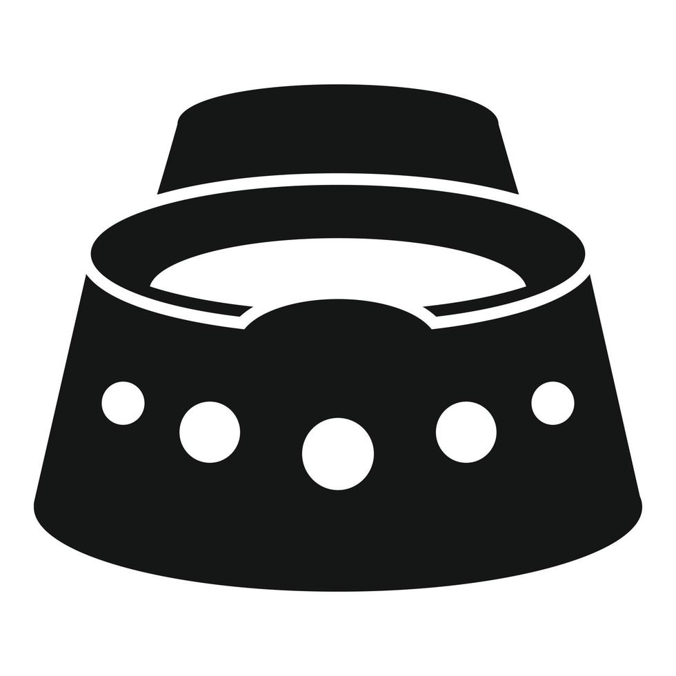 Baby potty icon, simple style vector