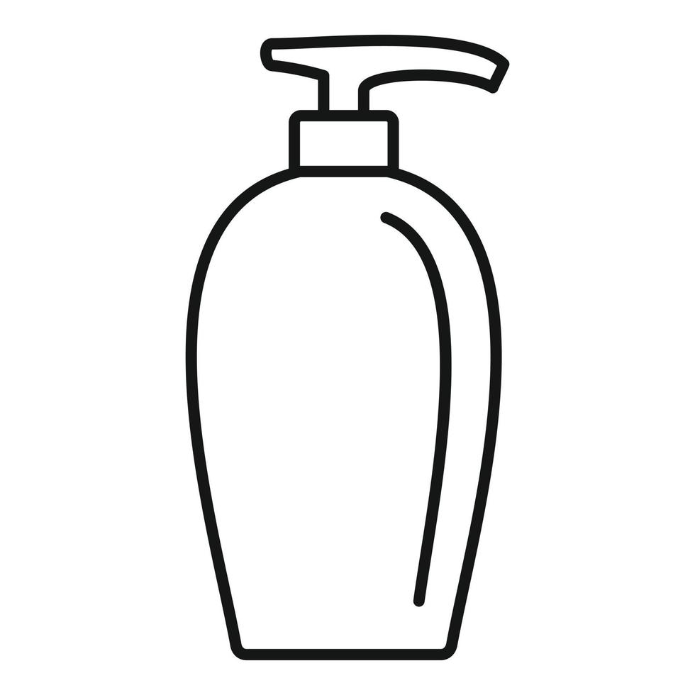 Soap dispenser icon, outline style vector