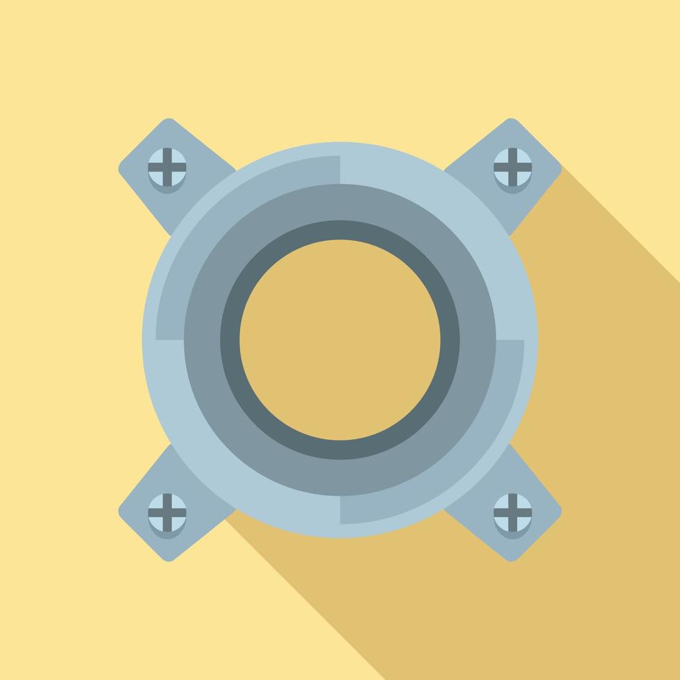 Gearbox releaser icon, flat style vector