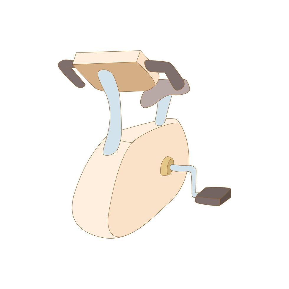 Exercise bike icon, cartoon style vector