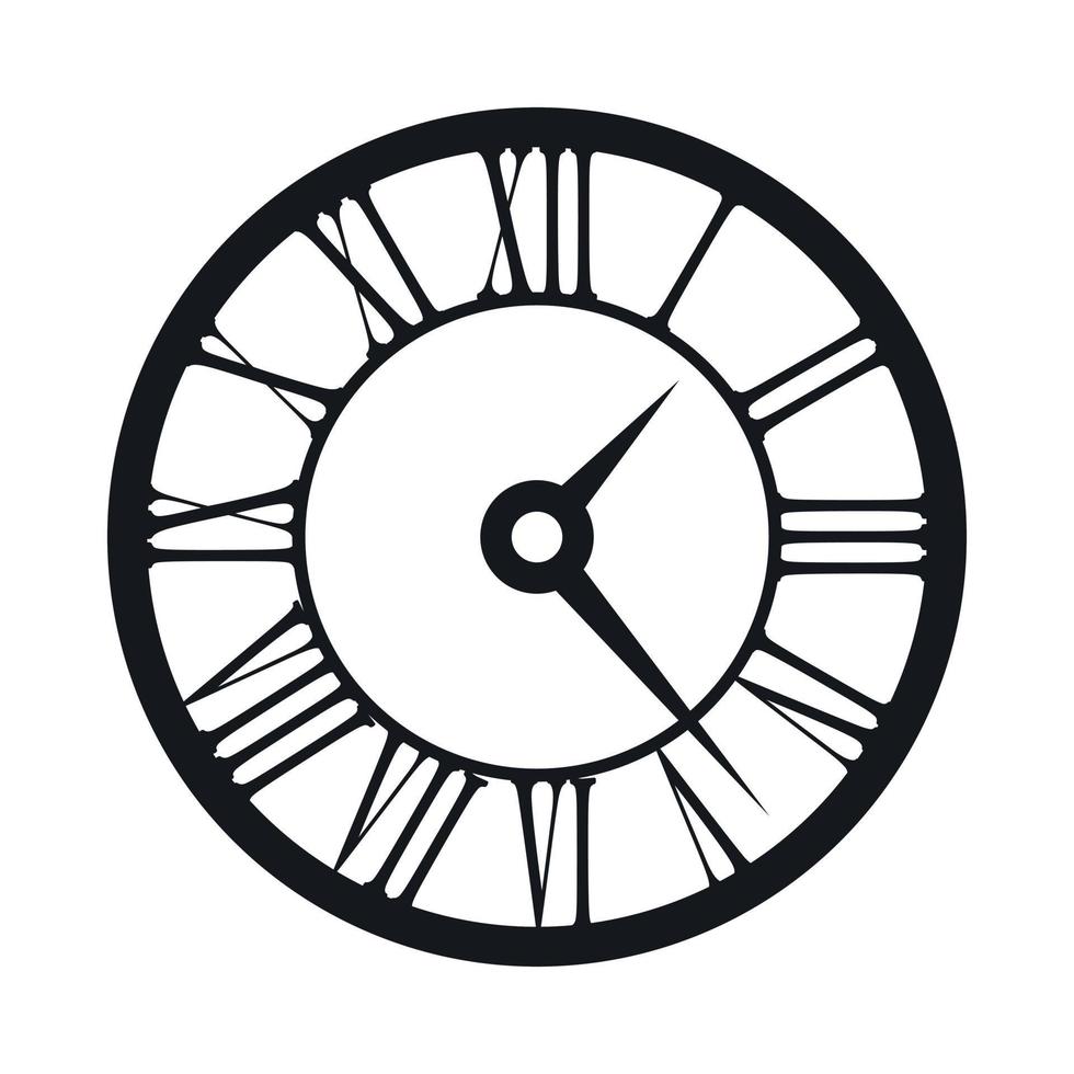 Watch icon, simple style vector