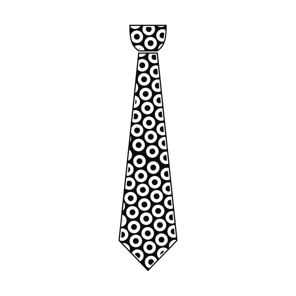 Tie icon, simple style vector