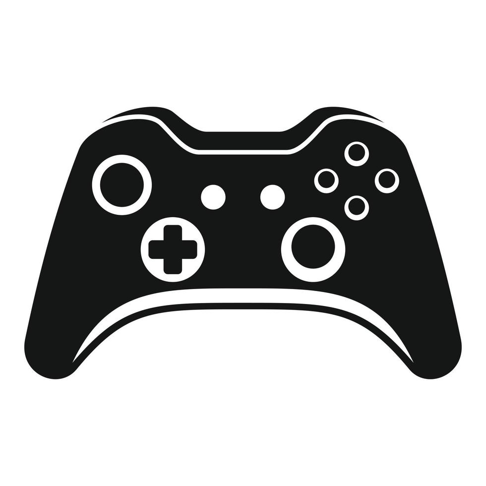 Modern gamepad icon, simple style vector