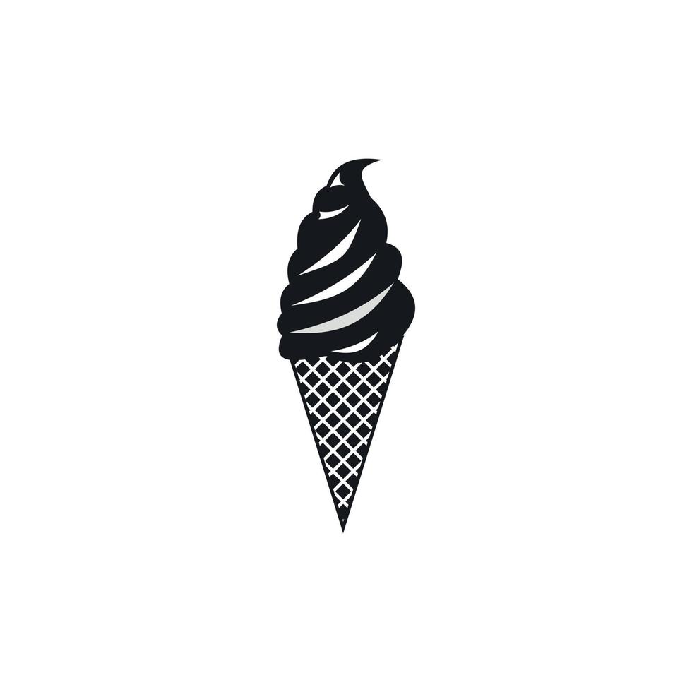 Ice Cream icon, simple style vector