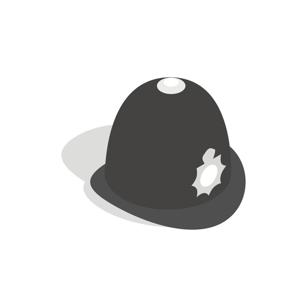 Hat english police icon, isometric 3d style vector