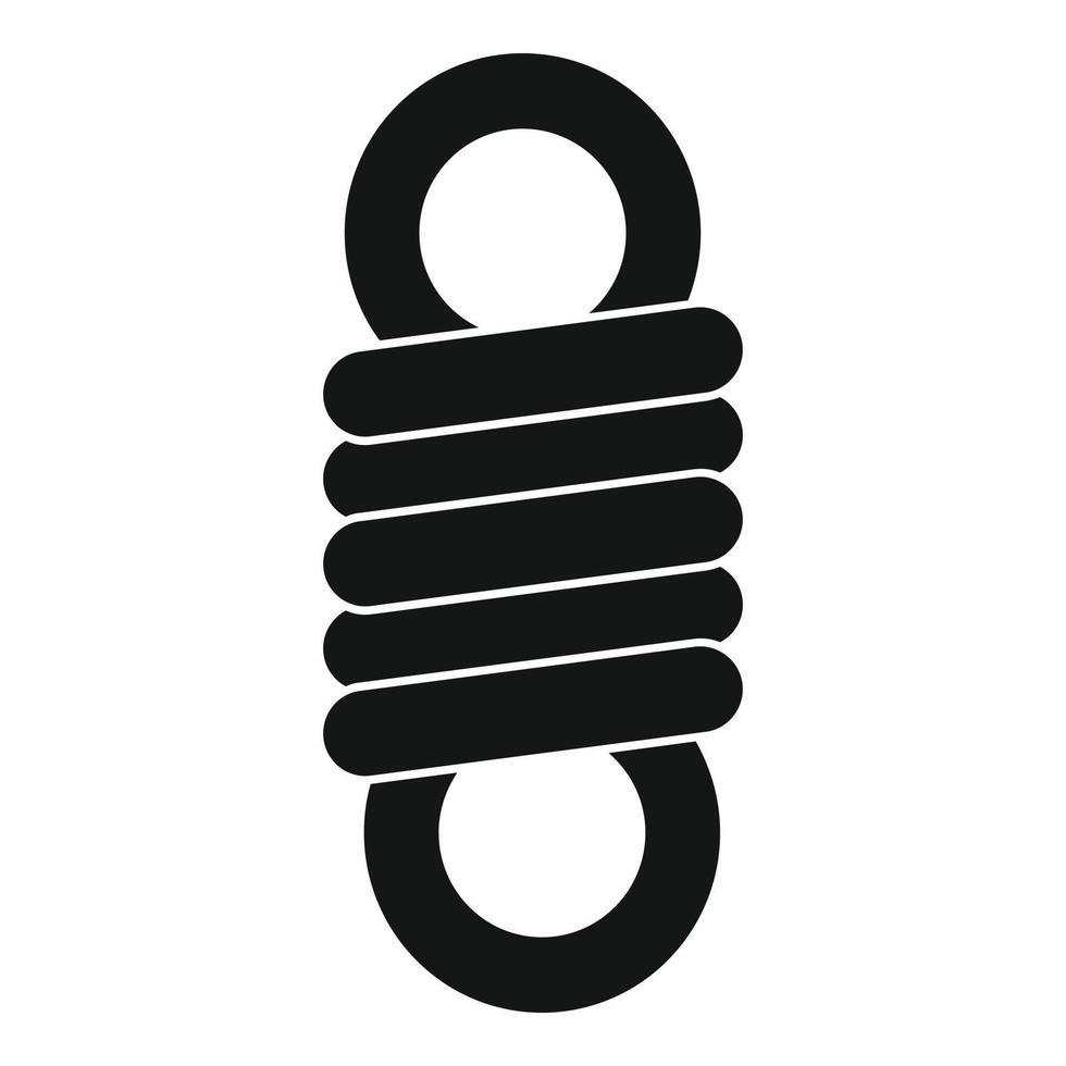 Short spring icon, simple style vector