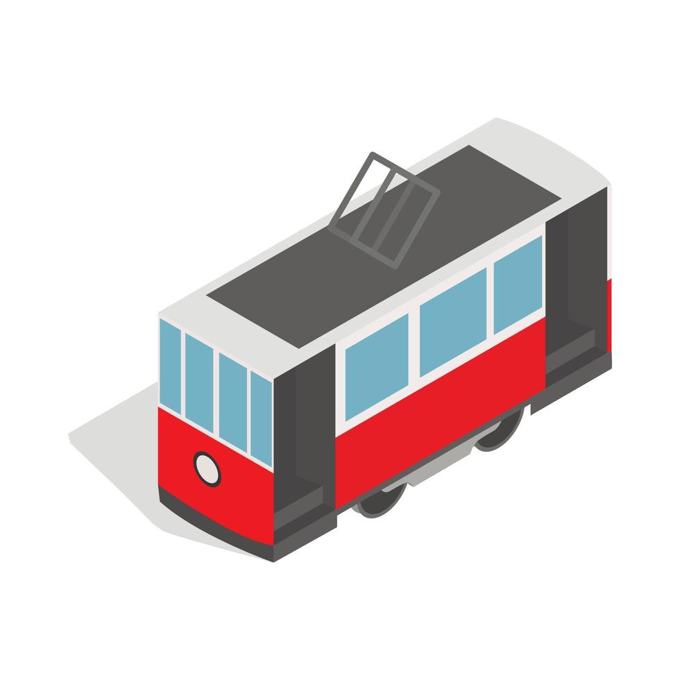 Traditional turkish public tram icon vector