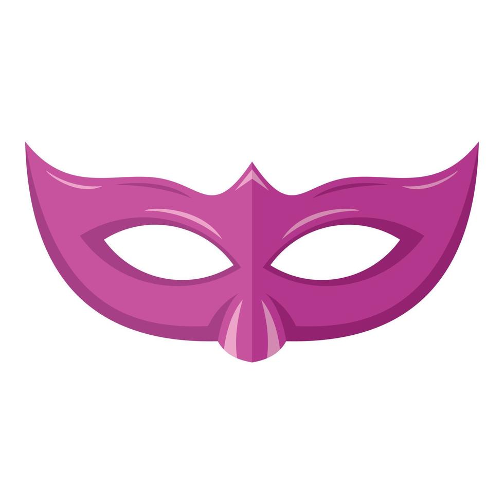 Event mask icon, flat style vector