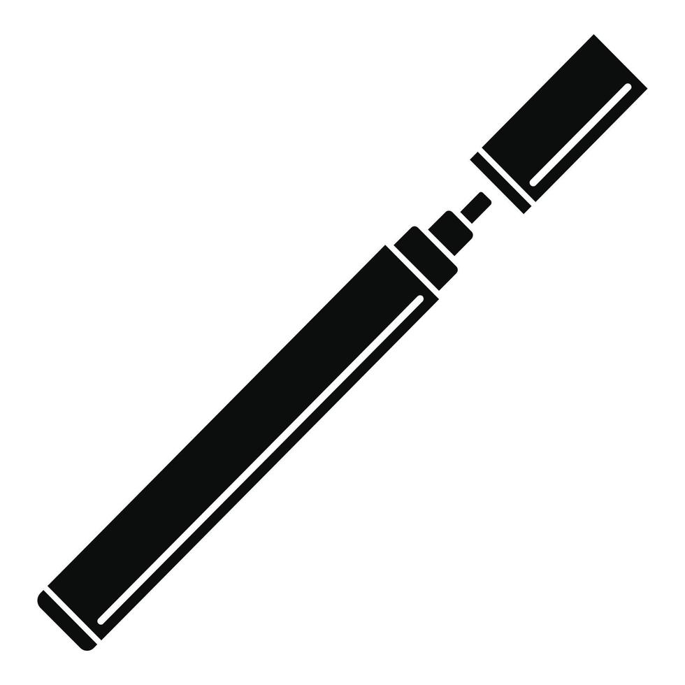 Electronical cigarette icon, simple style vector