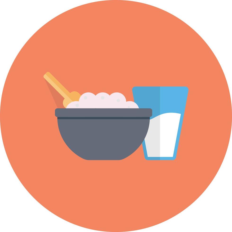 ilustración de vector de tazón de comida en un fondo. símbolos de calidad premium. iconos vectoriales para concepto y diseño gráfico.