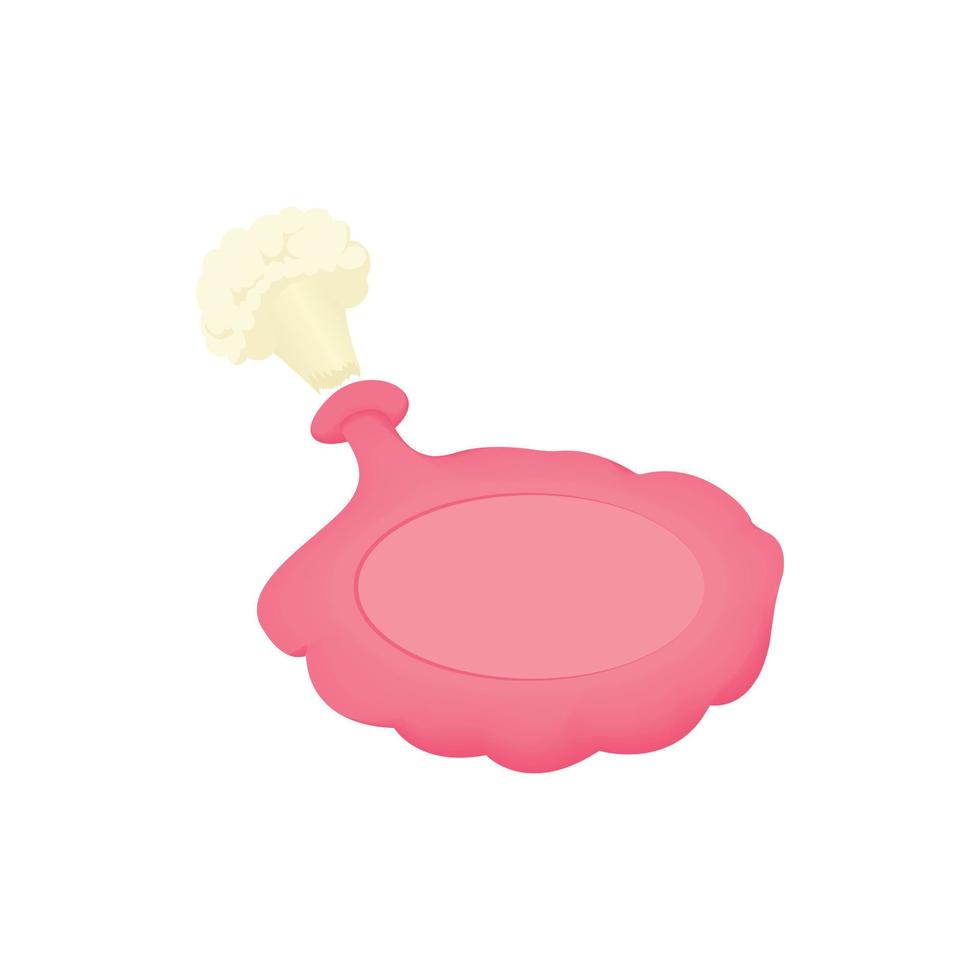 Whoopee cushion icon, cartoon style vector