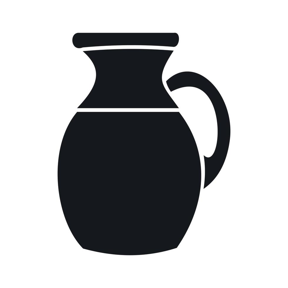 Jug of milk icon, simple style vector