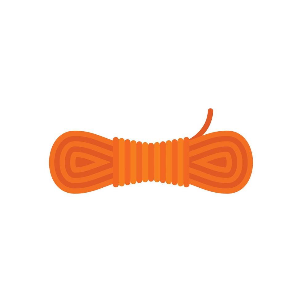Climb rope icon, flat style vector