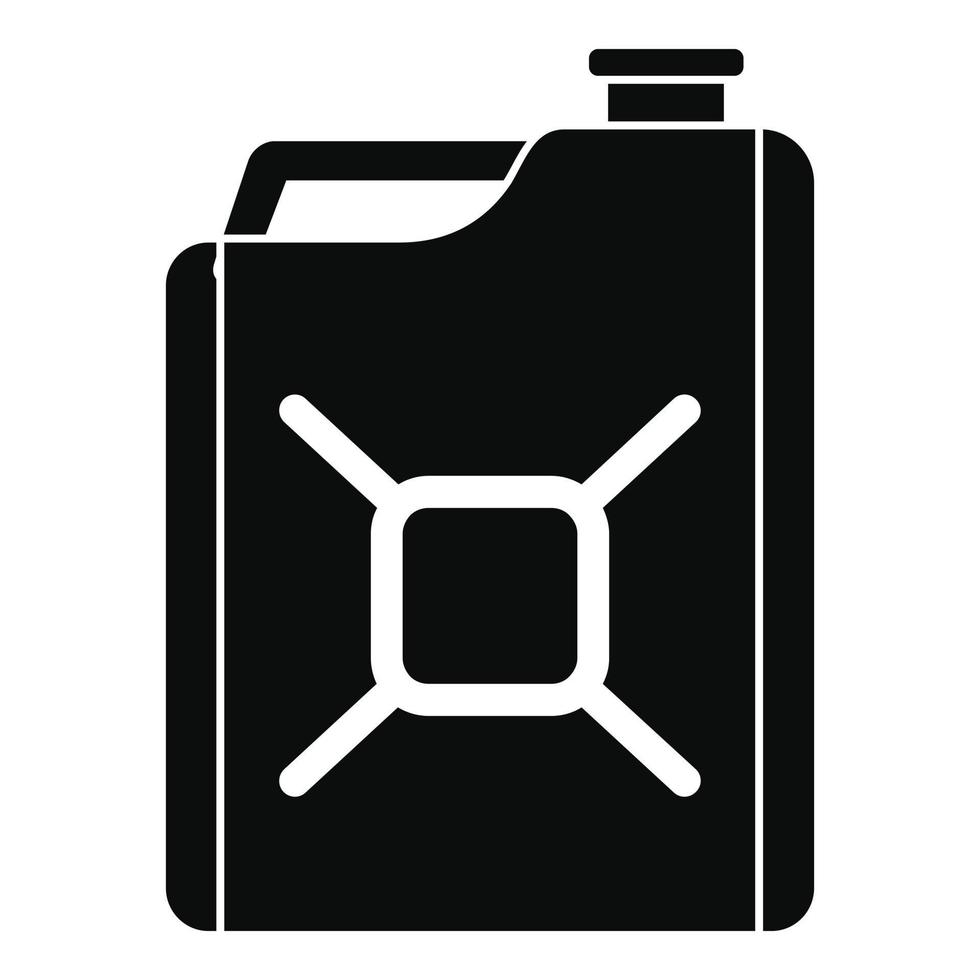 Gas canister icon, simple style vector