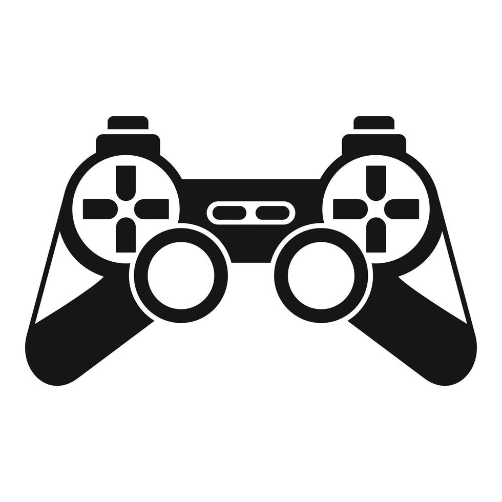 Game controller icon, simple style vector