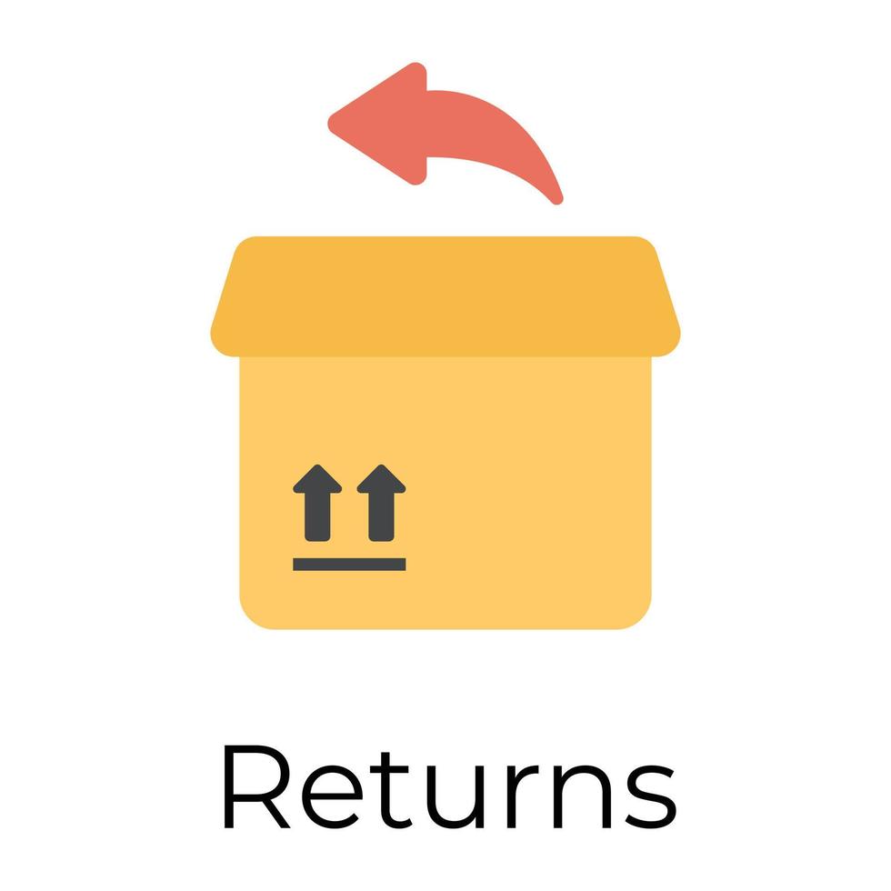 Trendy Package Return vector