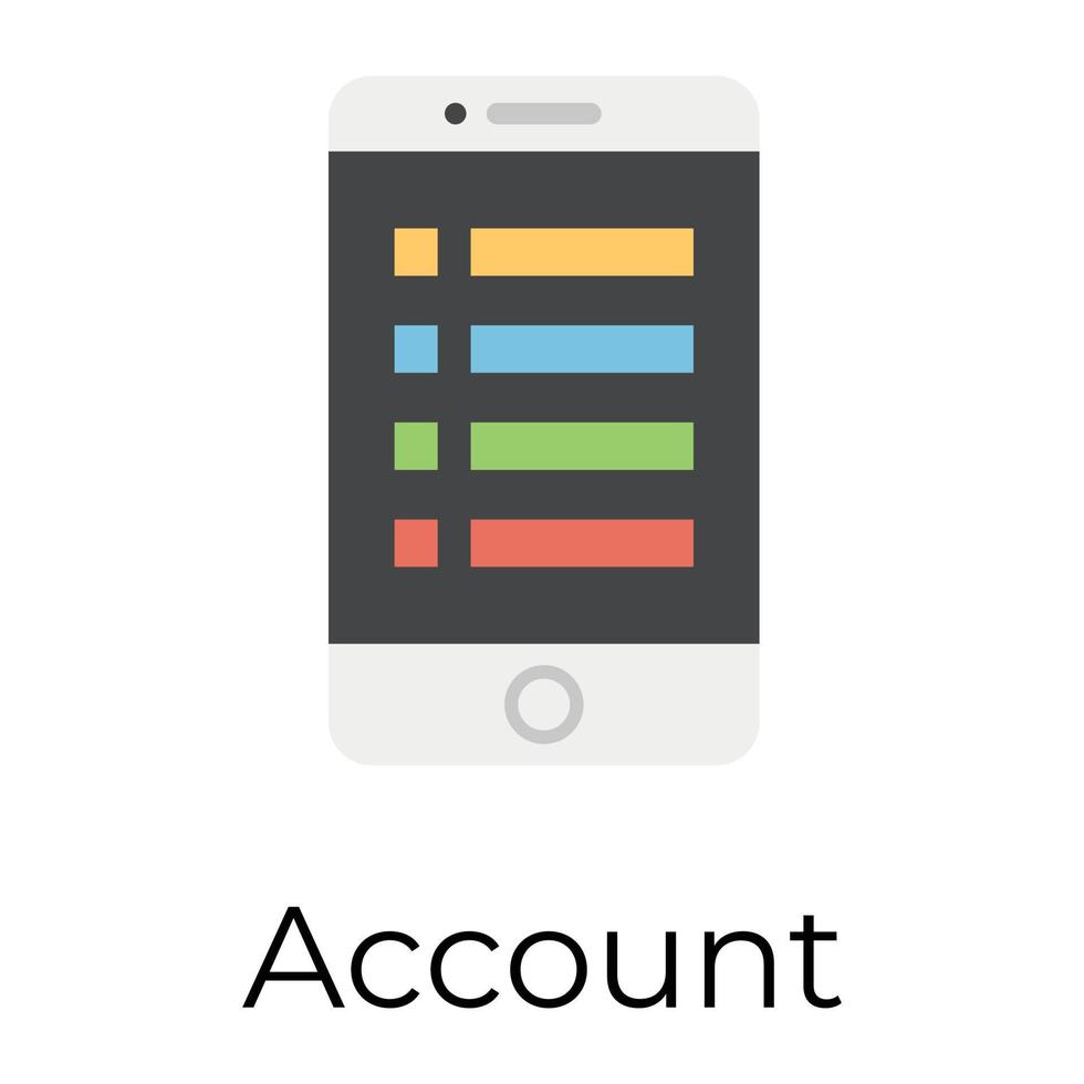 Trendy Account Concepts vector