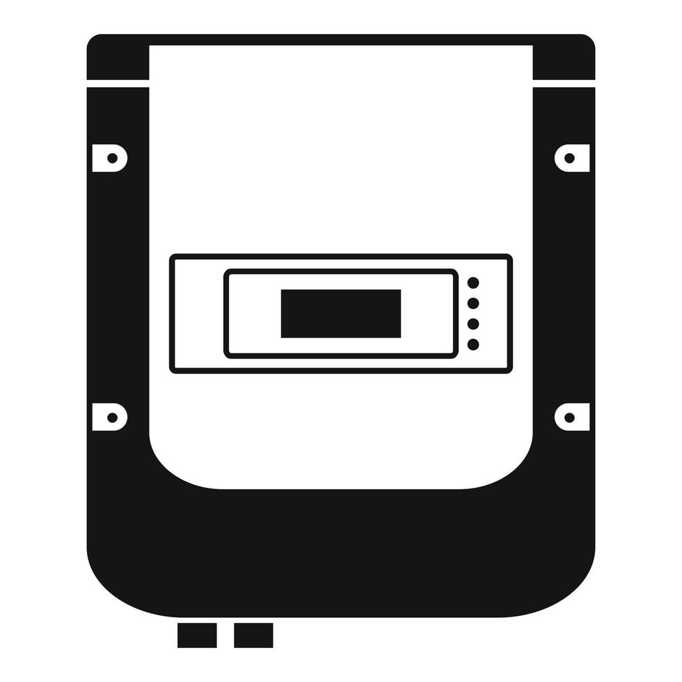 Electric counter icon, simple style vector