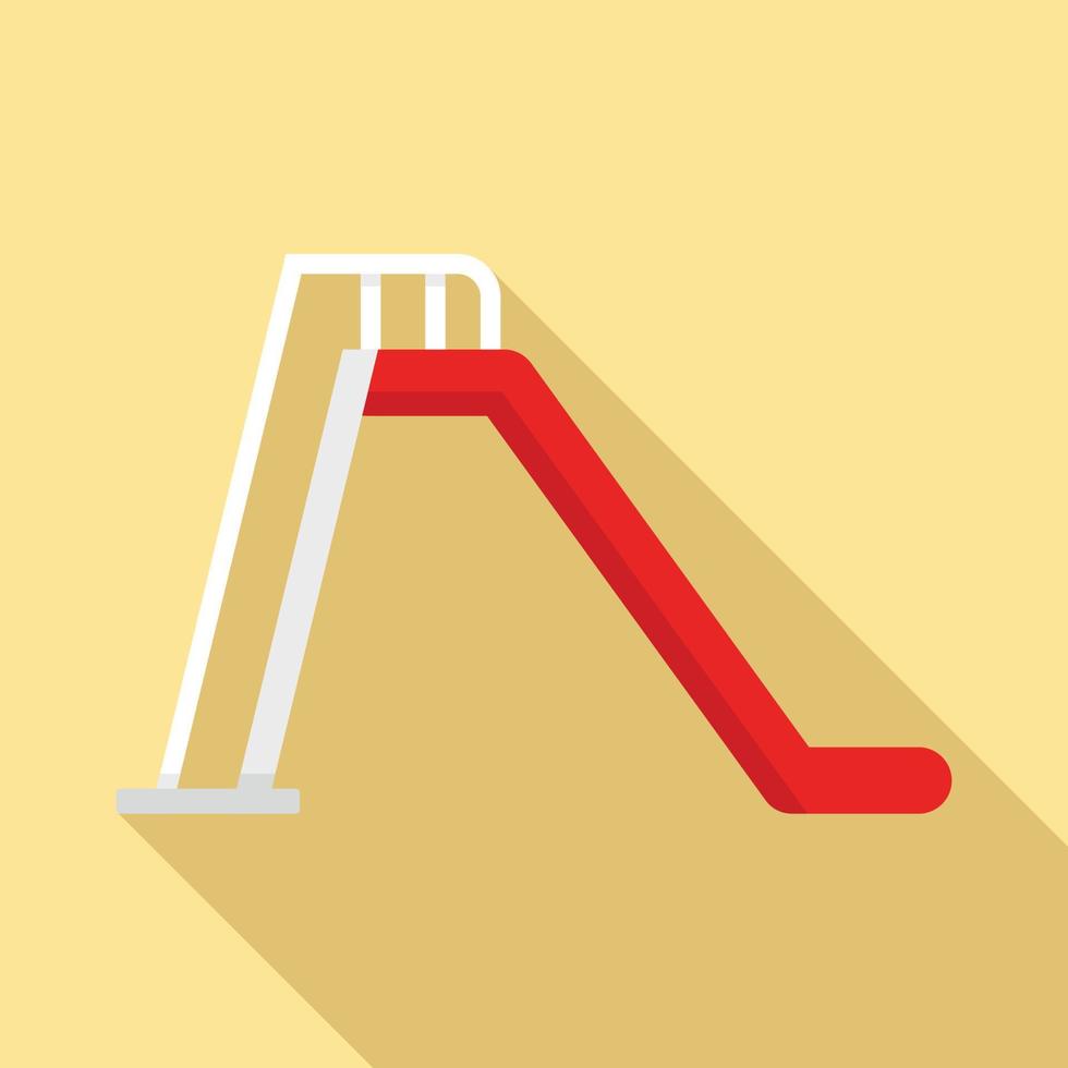 Kid slide icon, flat style vector