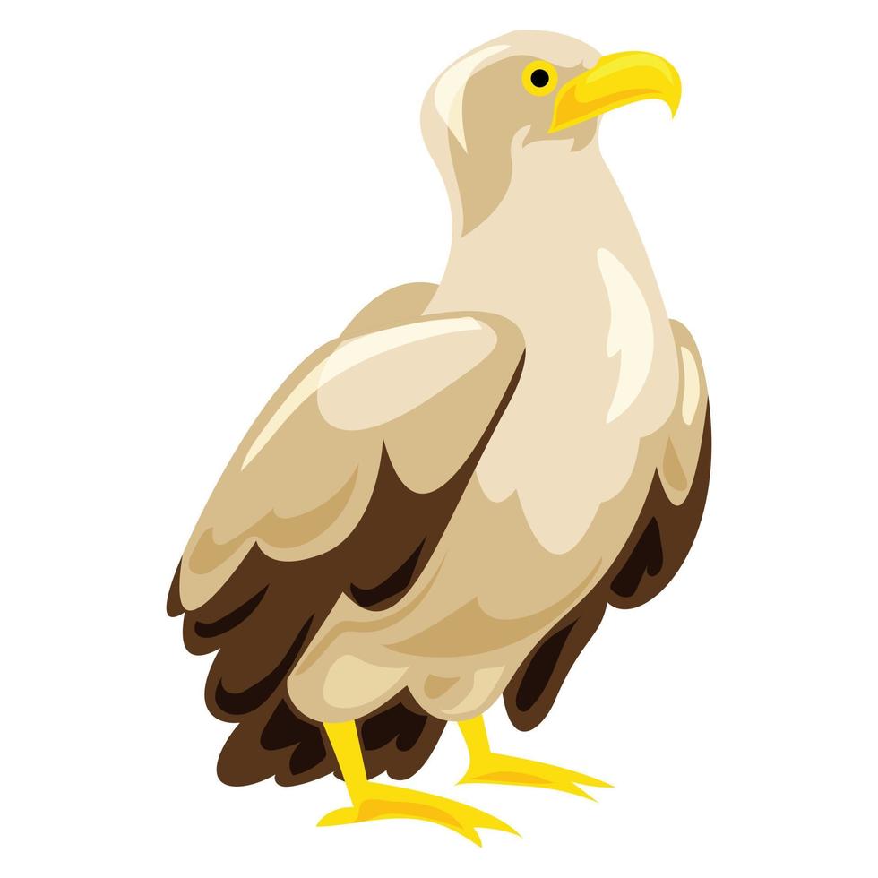 icono de águila, estilo de dibujos animados vector