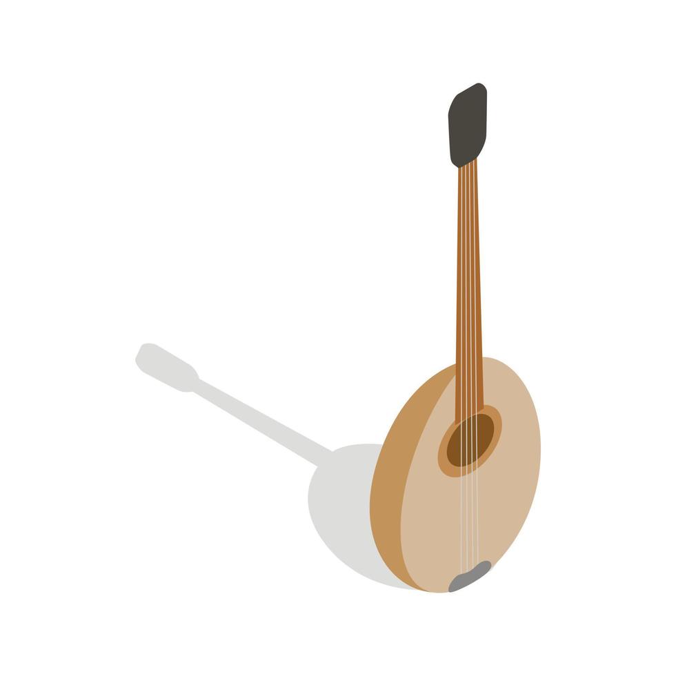 Traditional turkish music instrument icon vector