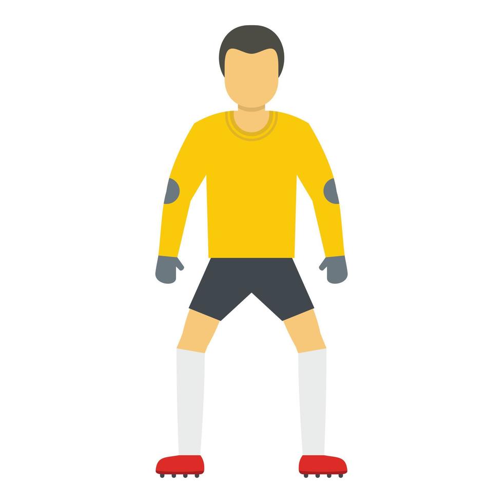 Soccer icon, flat style vector