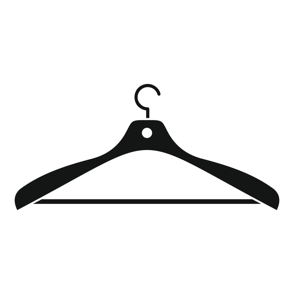 Clothes hanger icon, simple style vector