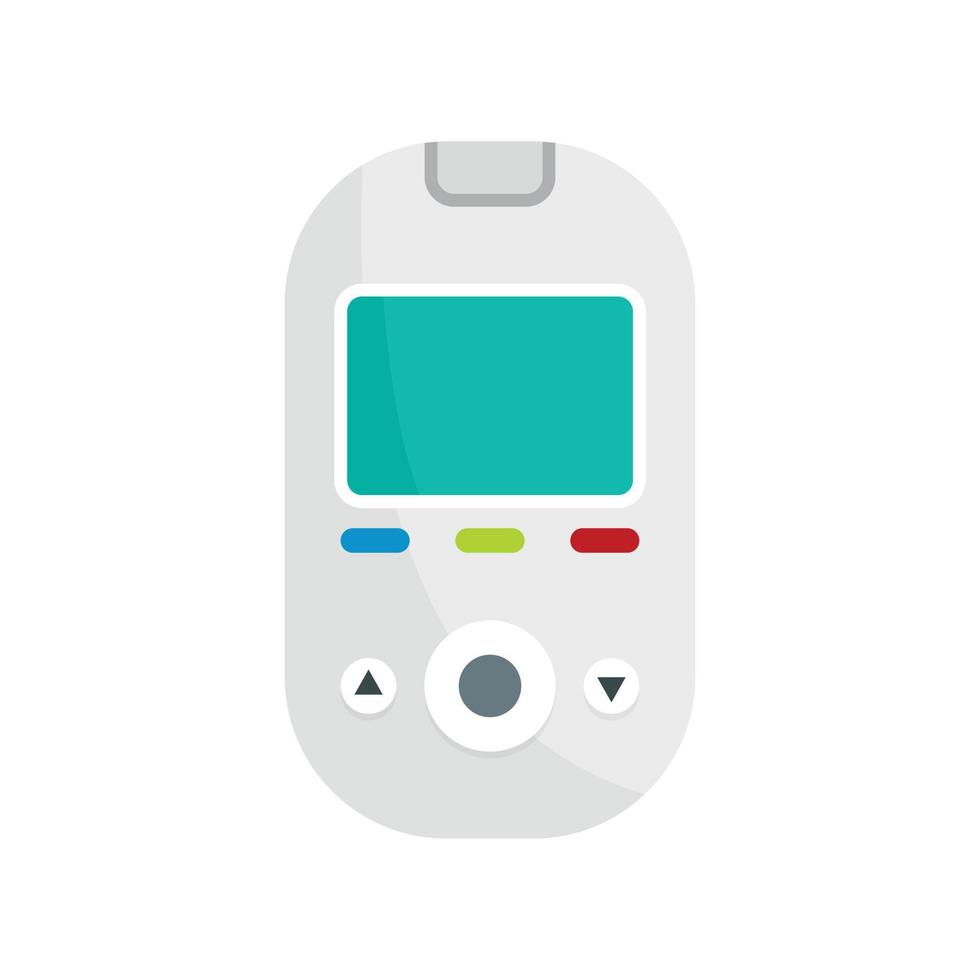 Glucometer tool icon, flat style 14413202 Vector Art at Vecteezy