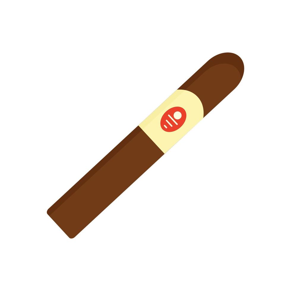 cigarro royale de icono de cuba, estilo plano vector