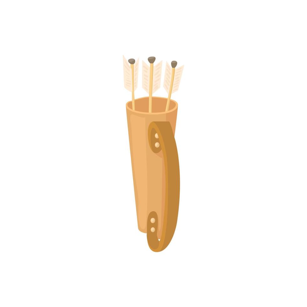 Quiver icon, cartoon style vector