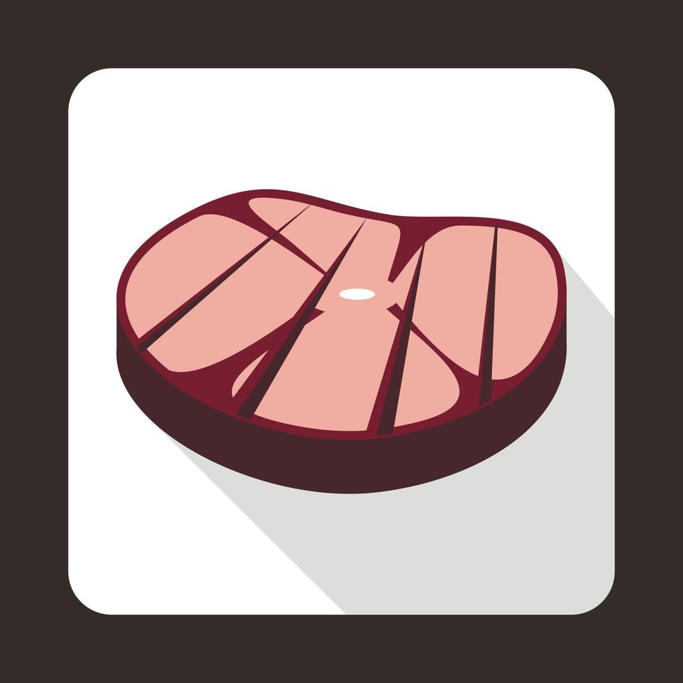 Steak Icon, Flat style vector