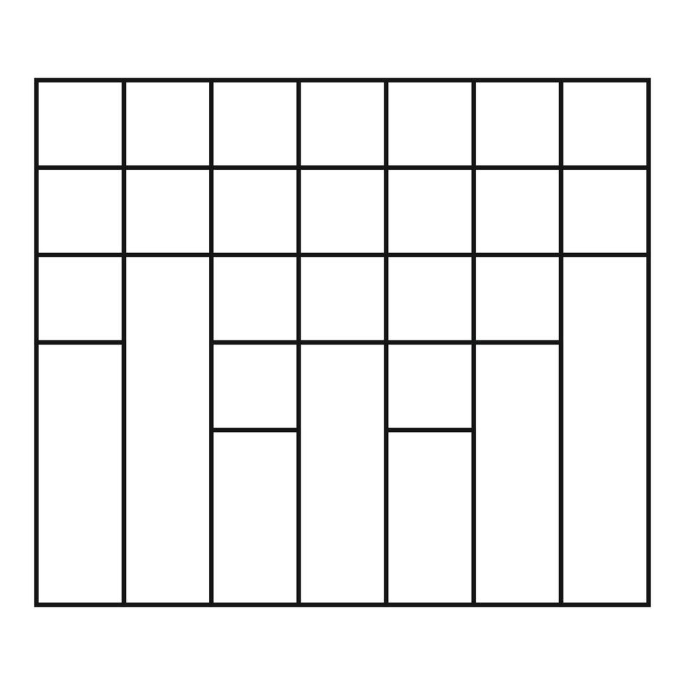 New graph icon vector thin line