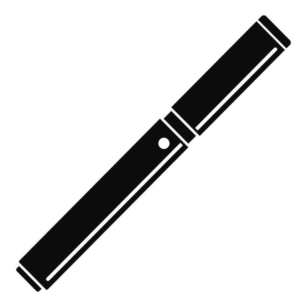 Closed vape pen icon, simple style vector