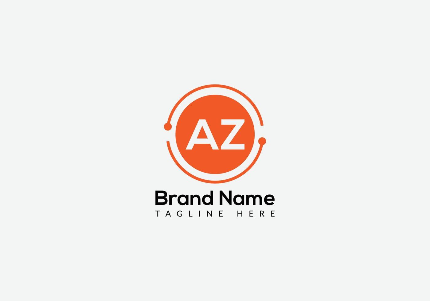 Abstract AZ letter modern initial lettermarks logo design vector